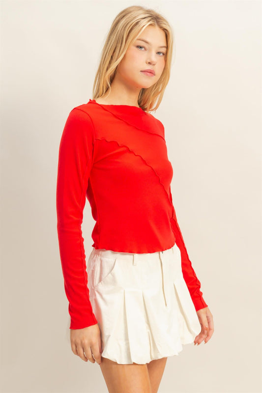 Accent Stitch Long Sleeve