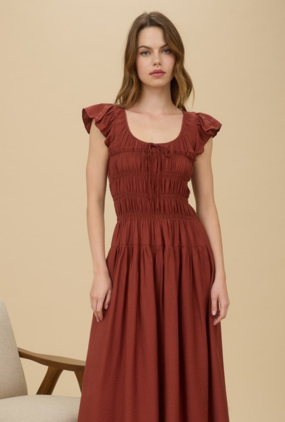 Sienna Shirred Dress