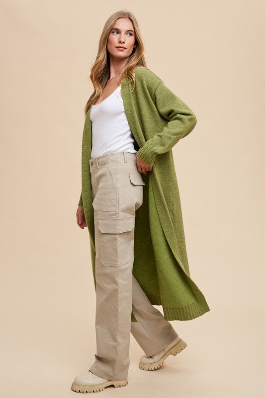 Wool Blend Long Duster