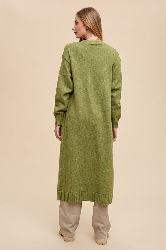 Wool Blend Long Duster
