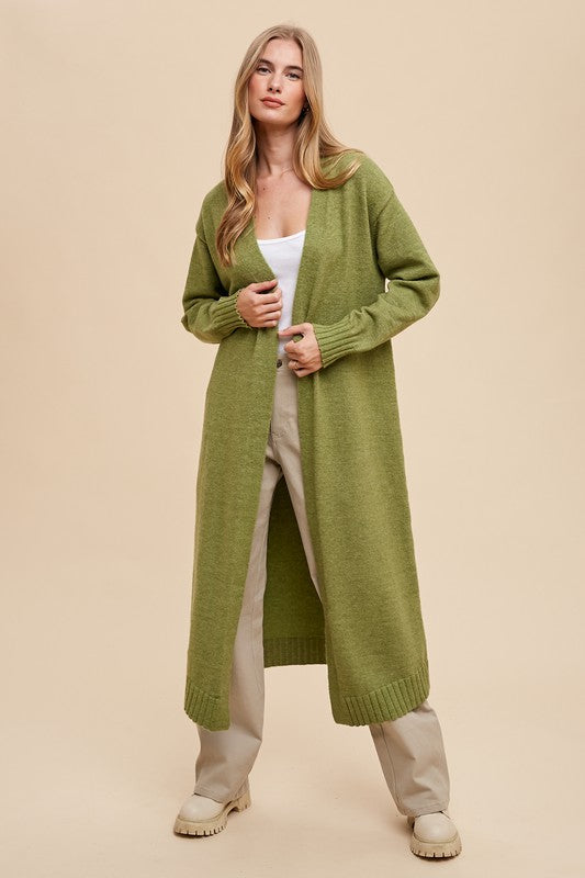 Wool Blend Long Duster