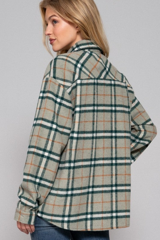 Olive Cream Wool Jacket