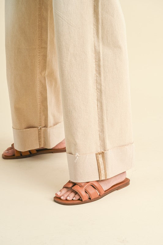 Vanilla 90s Cuff Jeans