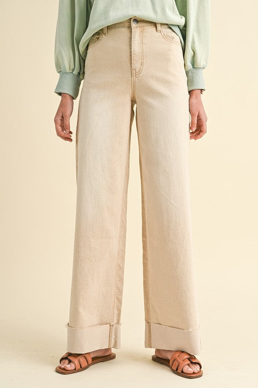 Vanilla 90s Cuff Jeans