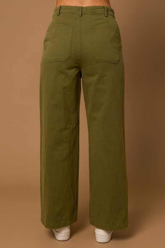 Olive Drawstring Pants