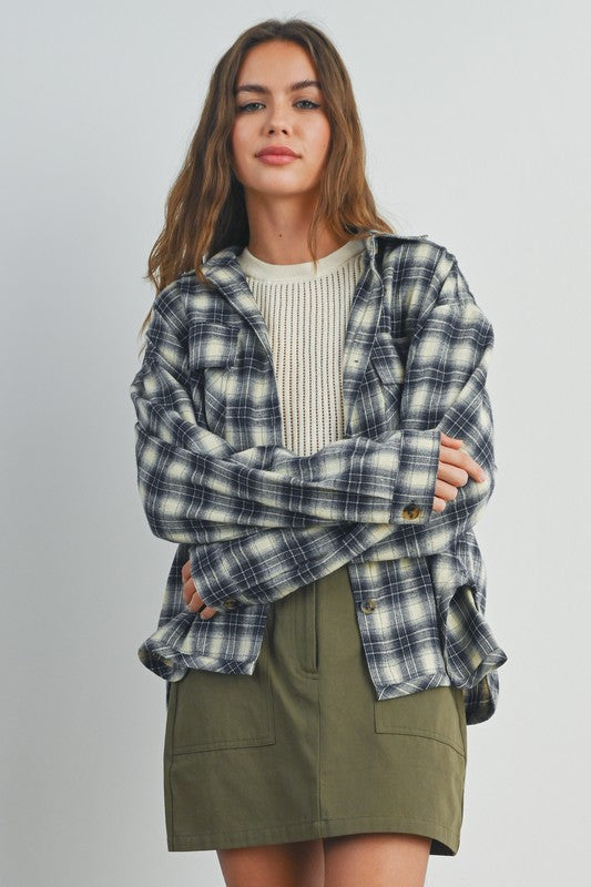 Relaxed Plaid Shacket