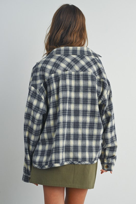 Relaxed Plaid Shacket