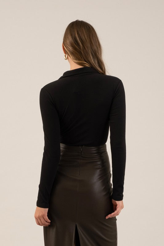 Espresso Faux Leather Skirt
