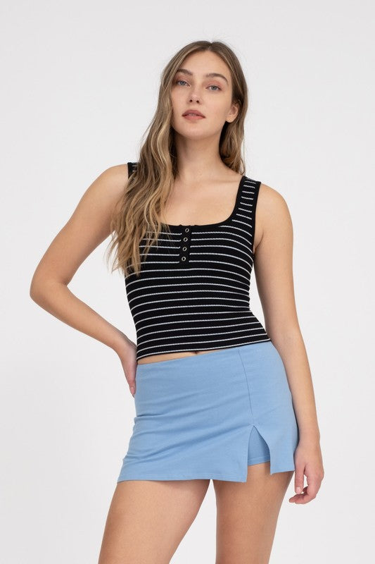 Striped Scoop Crop