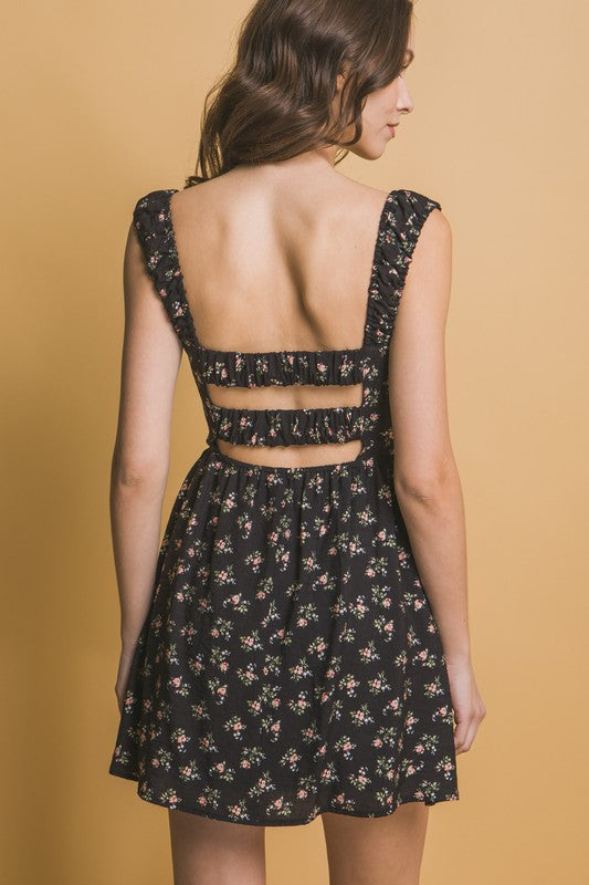 Floral Square Peasant Mini