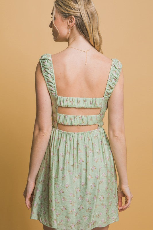 Floral Square Peasant Mini