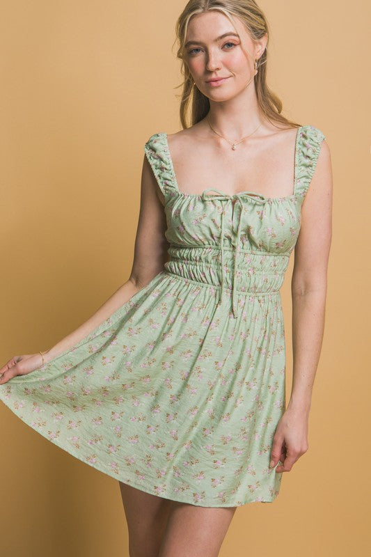 Floral Square Peasant Mini