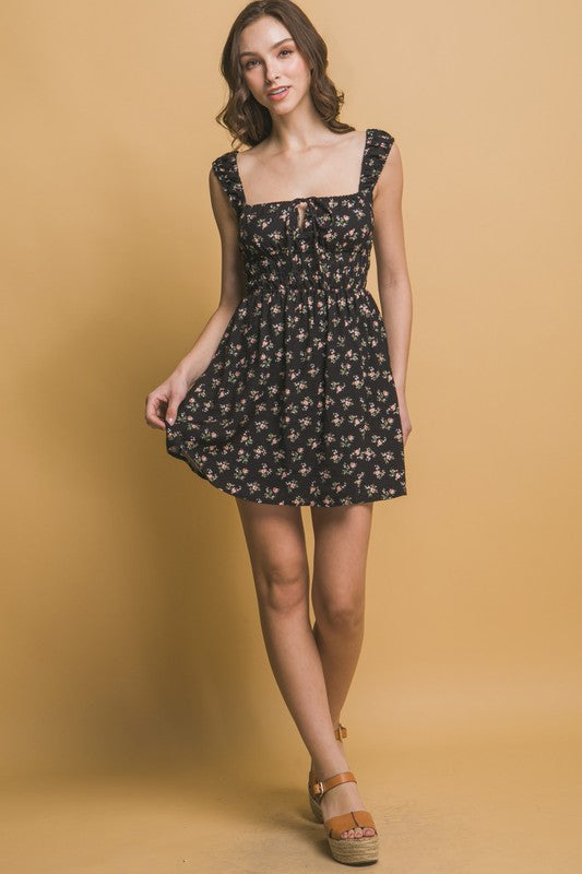 Floral Square Peasant Mini