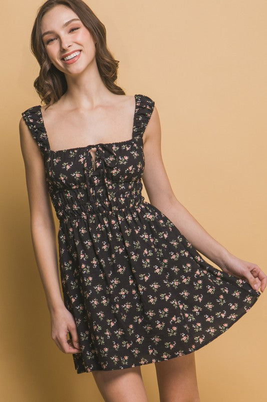 Floral Square Peasant Mini
