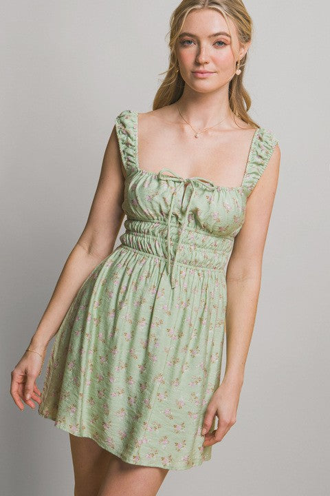 Floral Square Peasant Mini