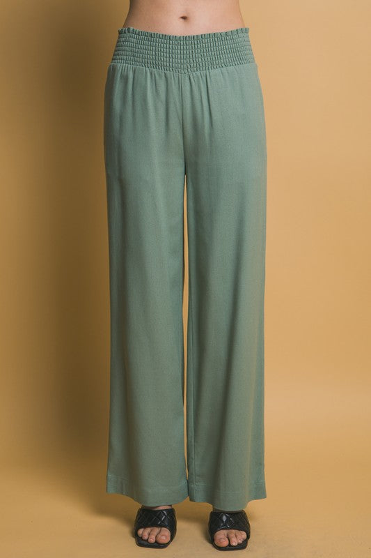 Shirred Waist Pants