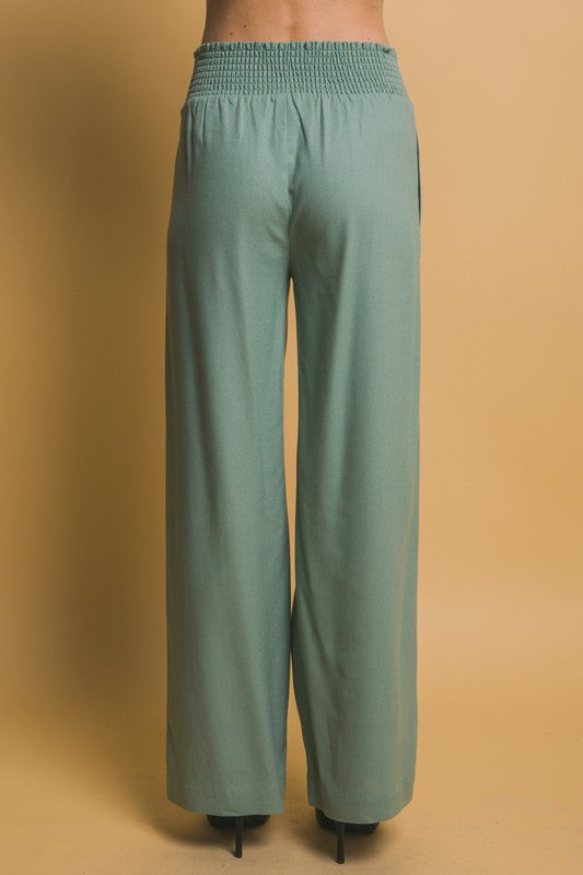 Shirred Waist Pants