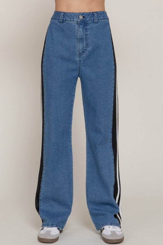 Athletic Stripe Jeans