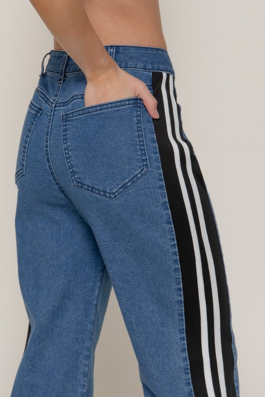 Athletic Stripe Jeans