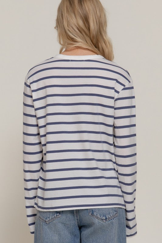Relaxed Stripe Long Sleeve