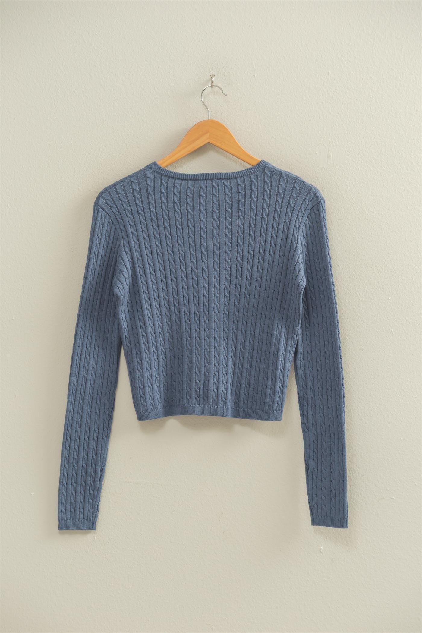 Mini Cable Knit Cardi