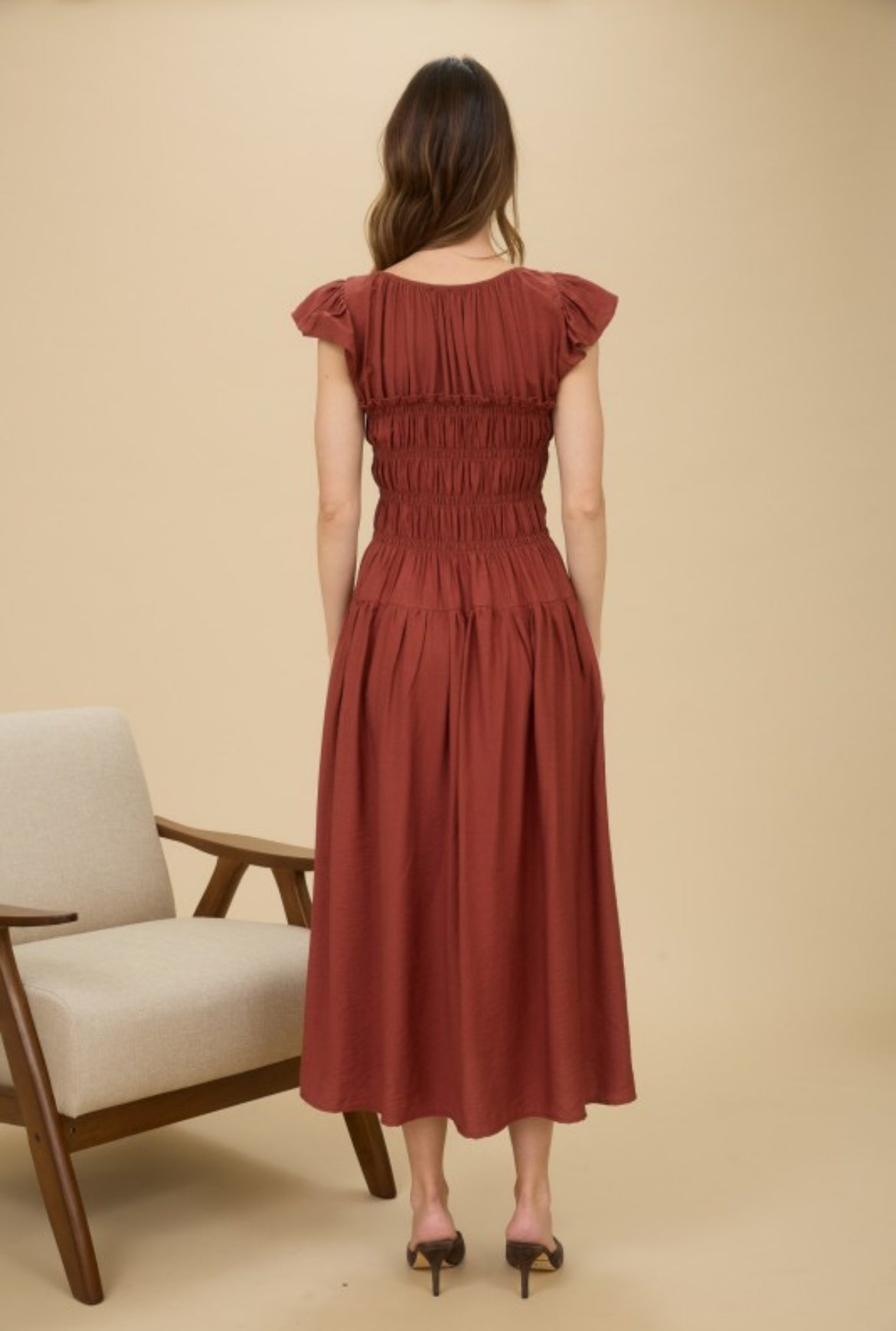 Sienna Shirred Dress