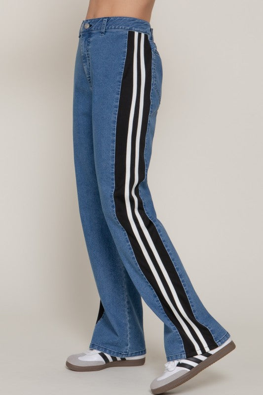 Athletic Stripe Jeans
