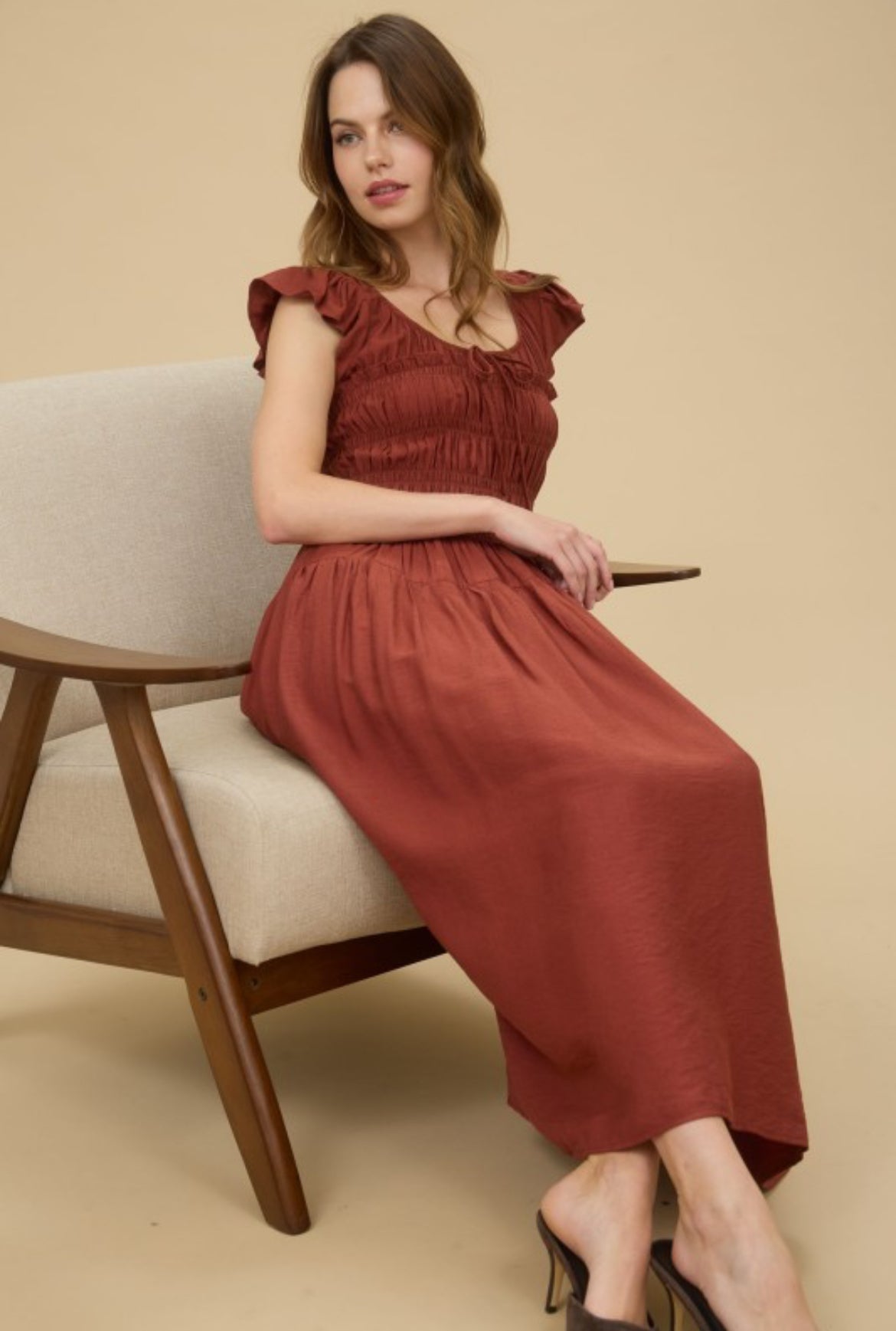 Sienna Shirred Dress
