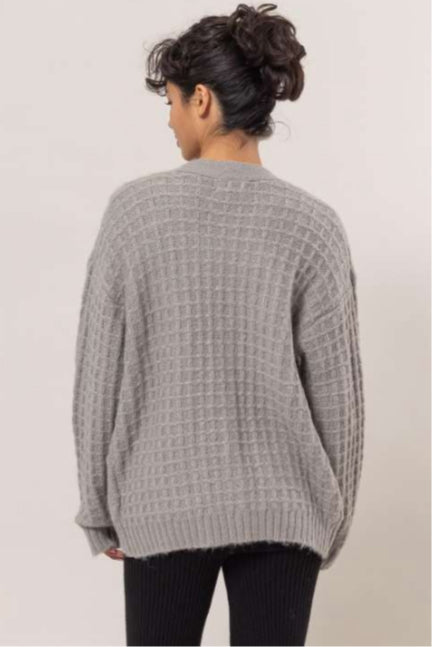 Waffle Knit Cardi