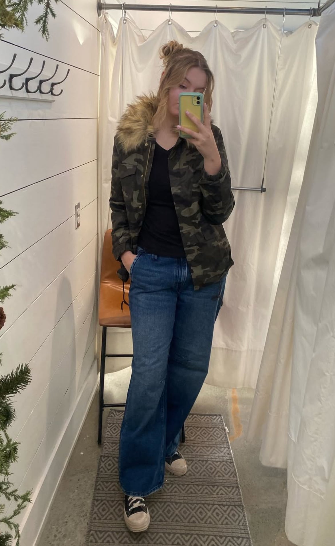 Hidden Dark Baggy Knee Pleat