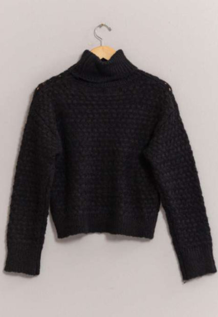 Bubble Knit Turtleneck