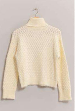Bubble Knit Turtleneck