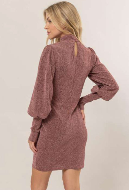 Rose Shimmer Dress