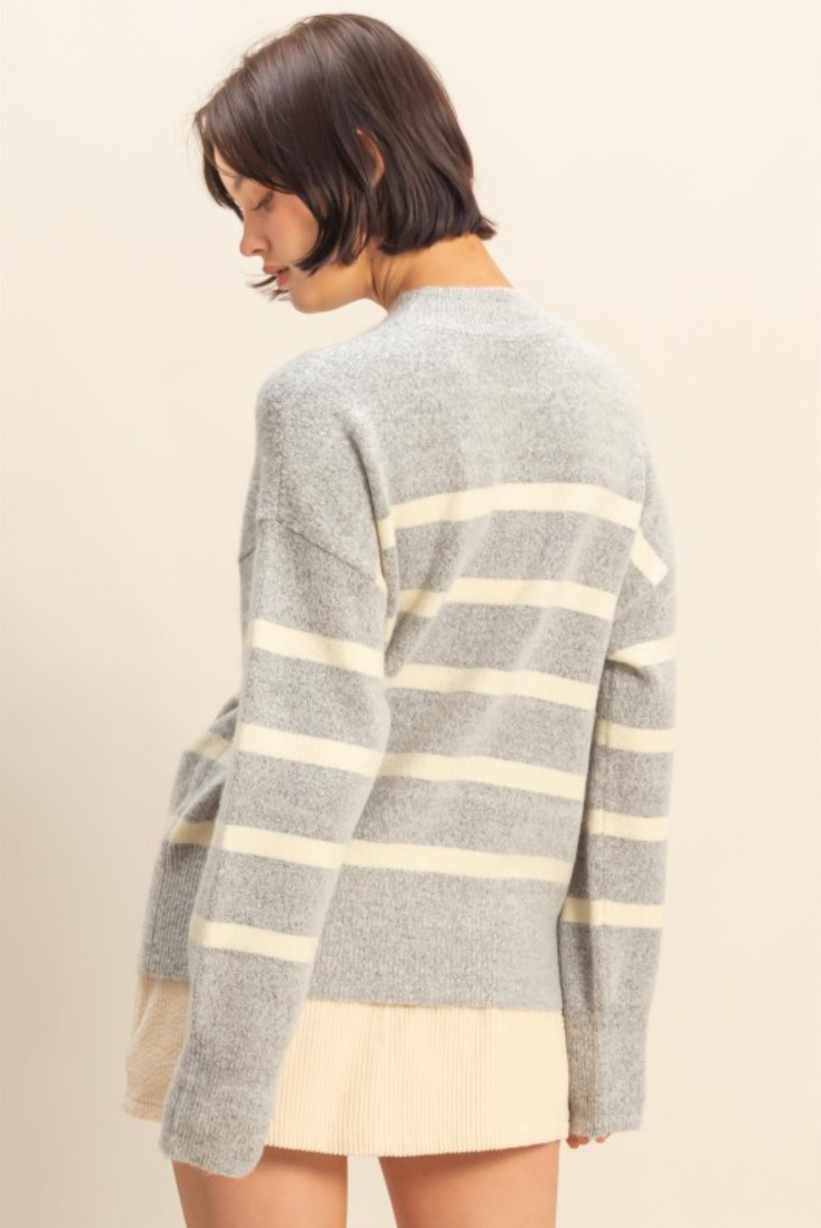 Striped Contrast Sweater