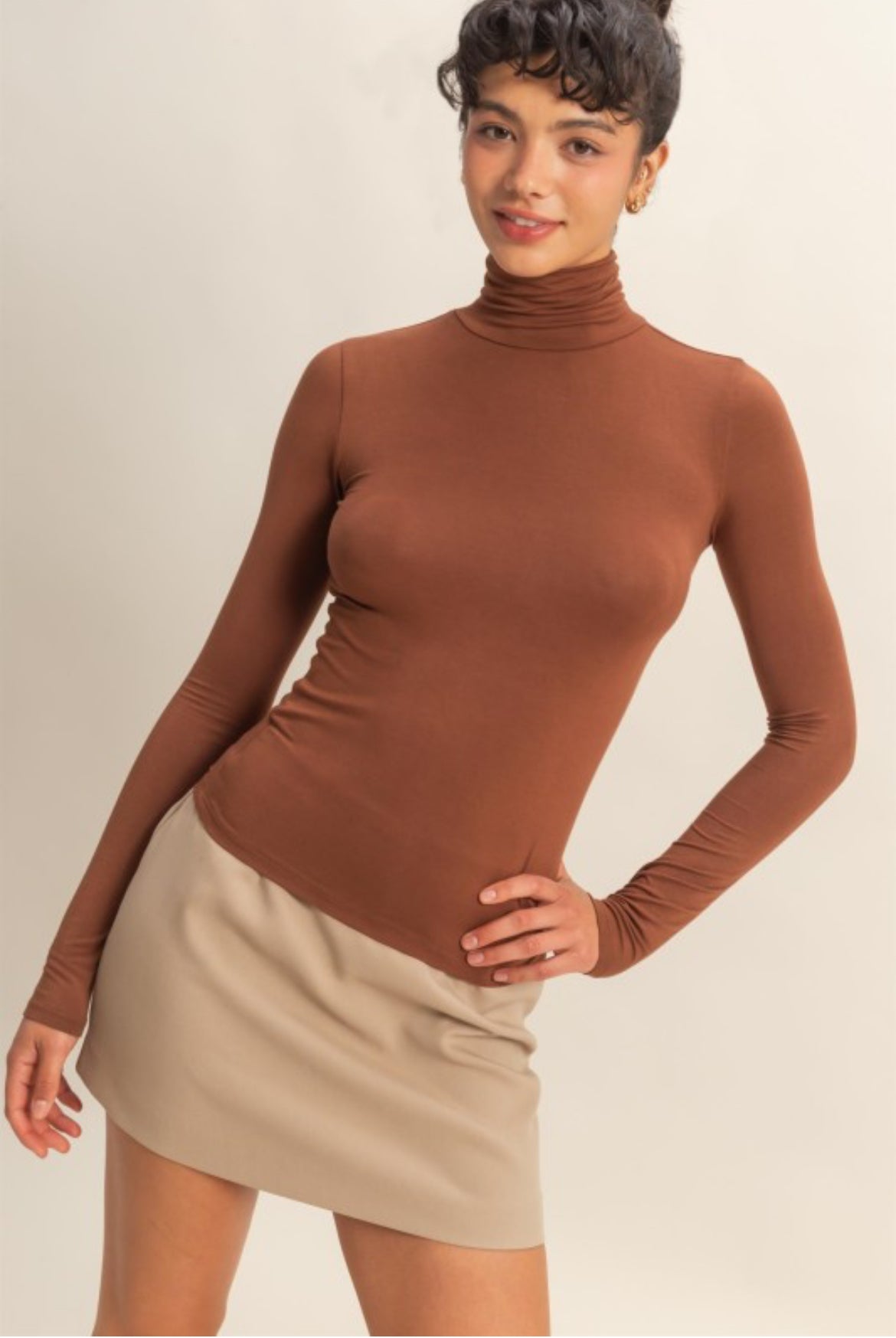 Fitted Mock Long Sleeve