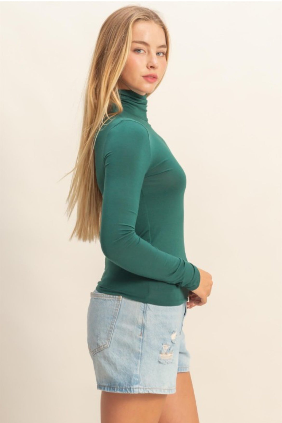 Fitted Mock Long Sleeve