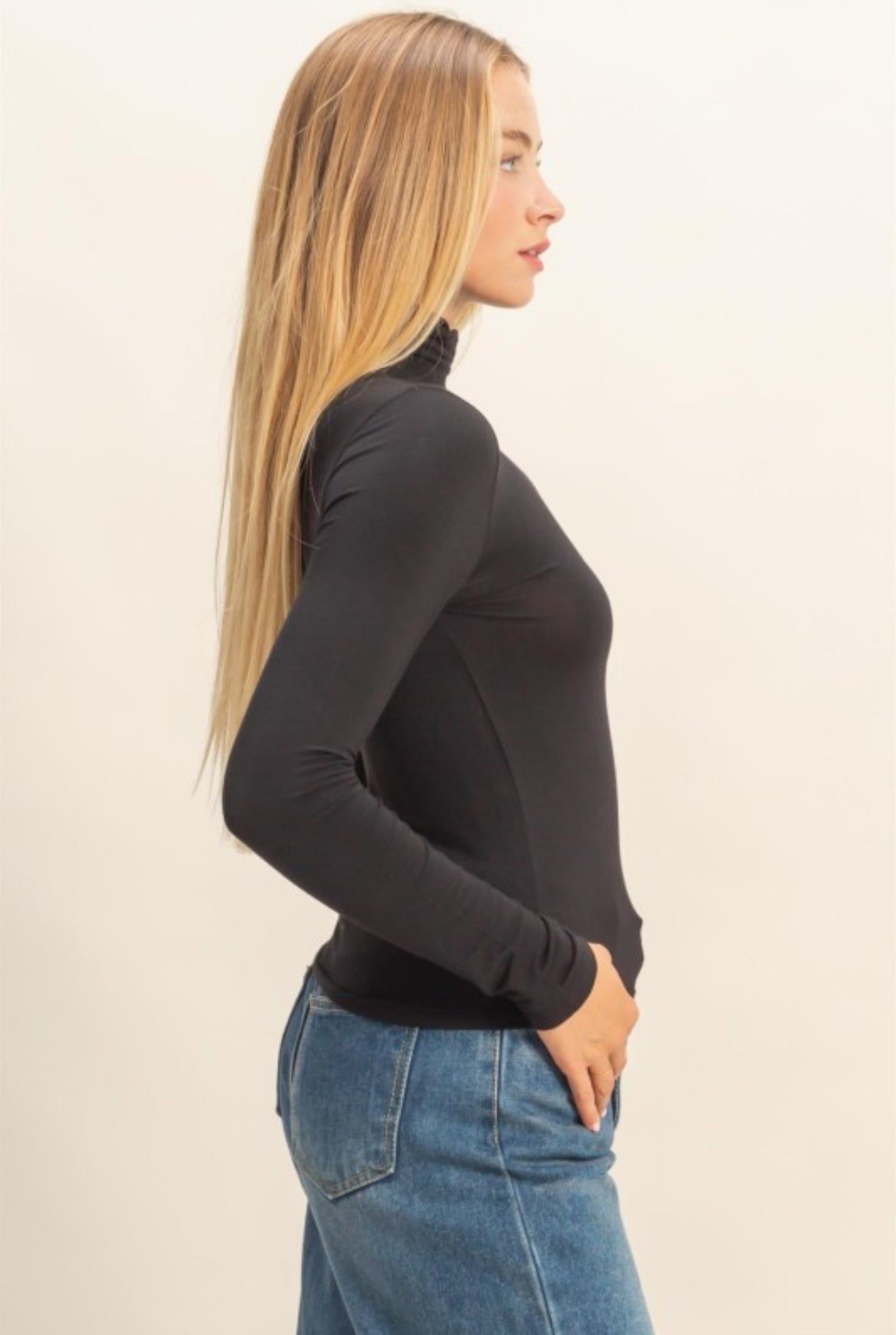 Fitted Mock Long Sleeve