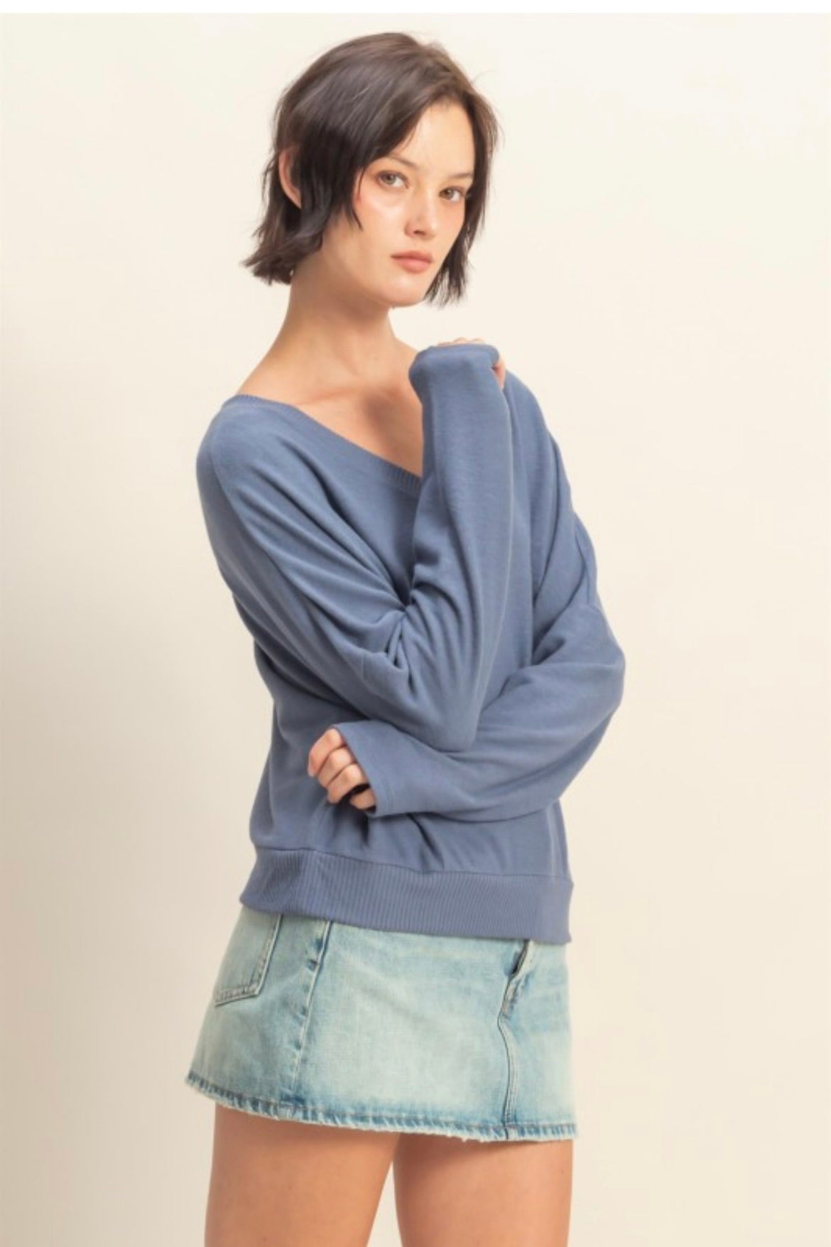 V Neck Thin Sweater