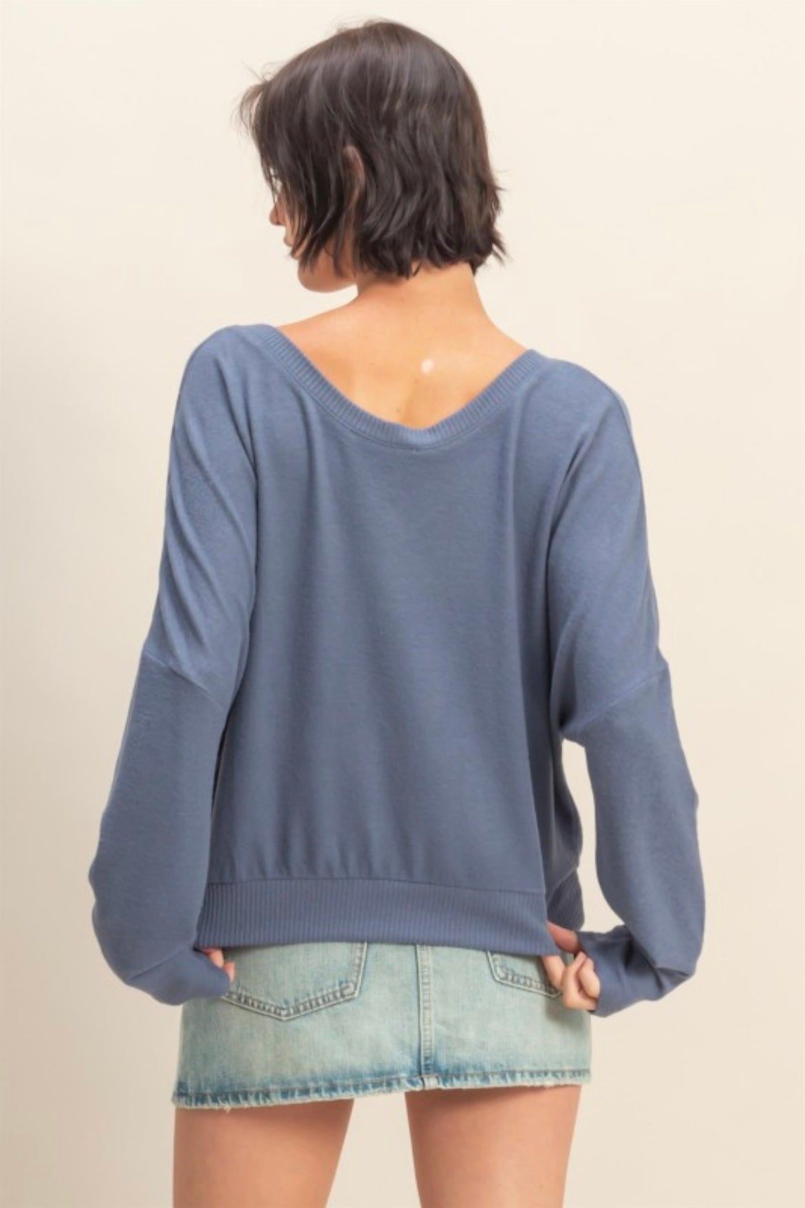 V Neck Thin Sweater