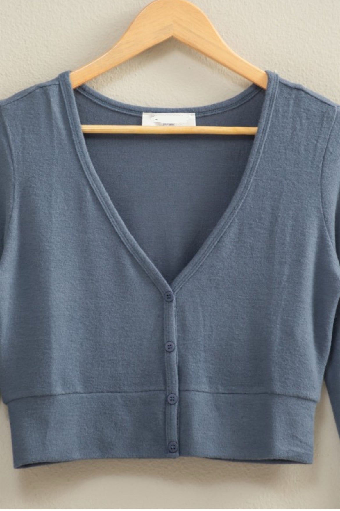 Cropped V Cardi
