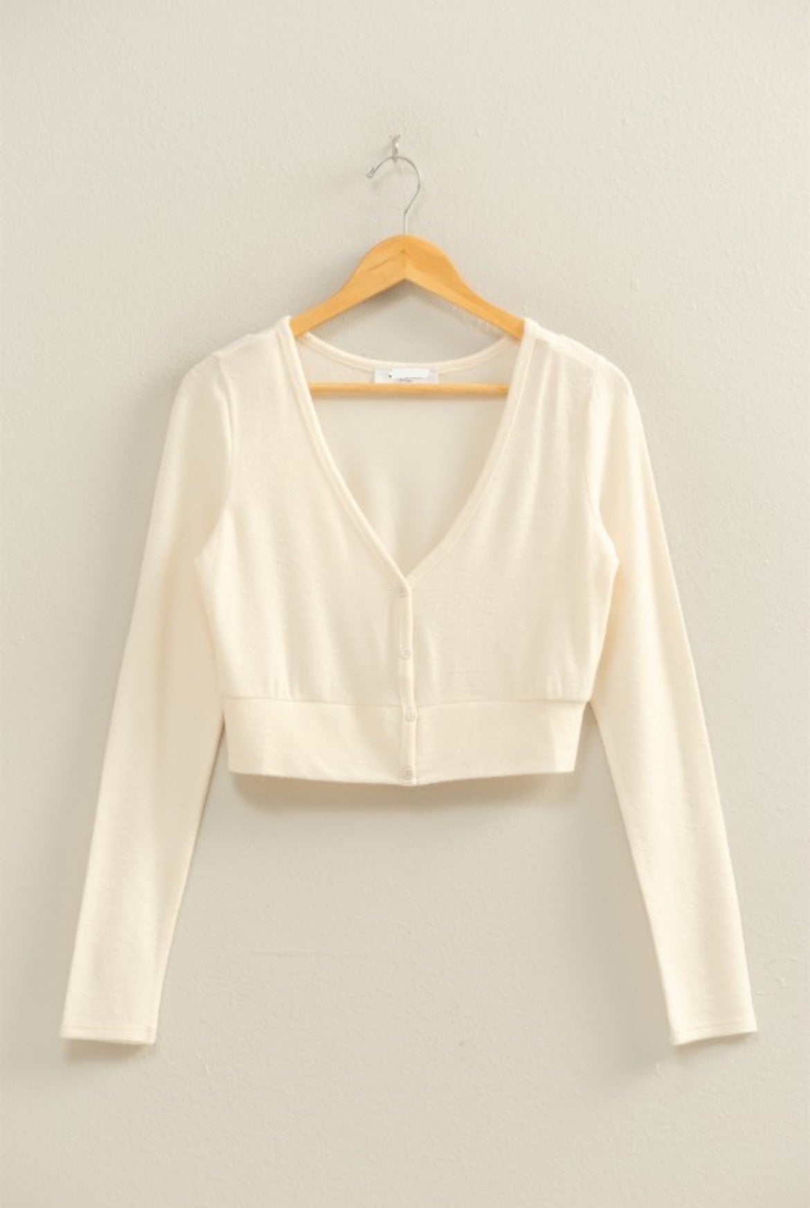 Cropped V Cardi
