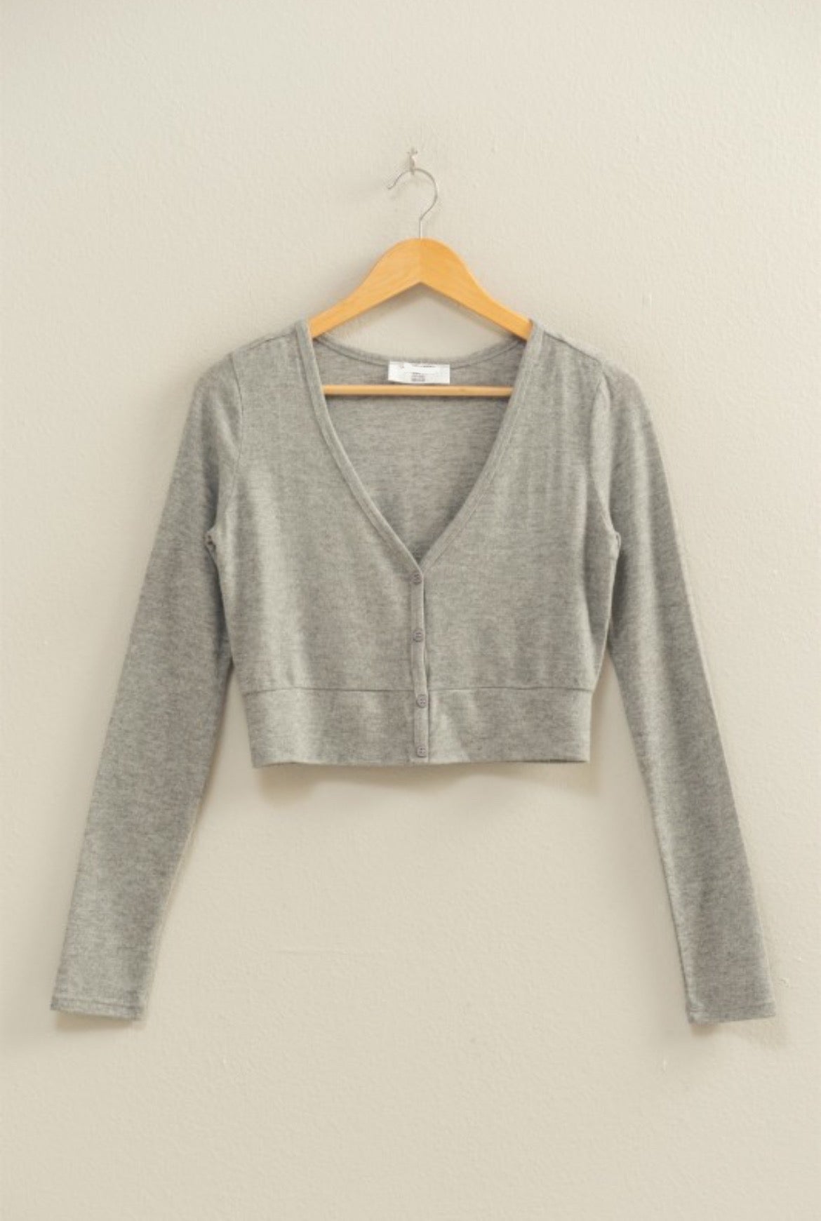 Cropped V Cardi