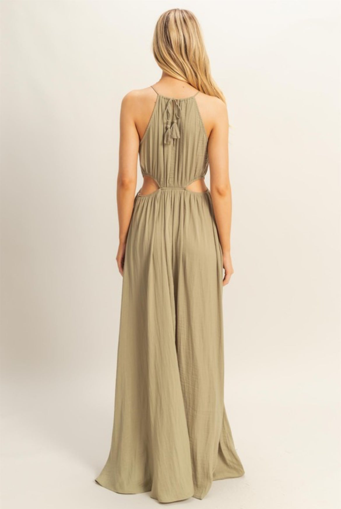 Olive Cutout Maxi