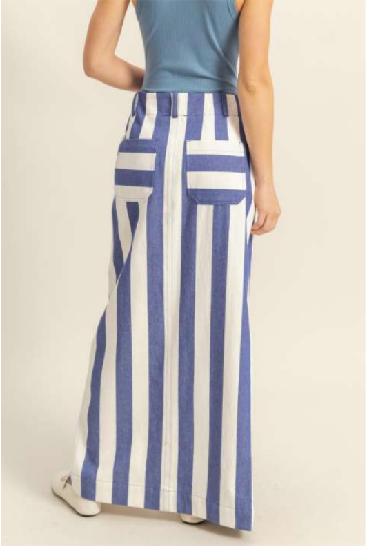 Blue Stripe Skirt