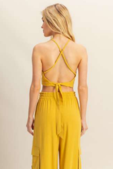 Mustard Backless Crop