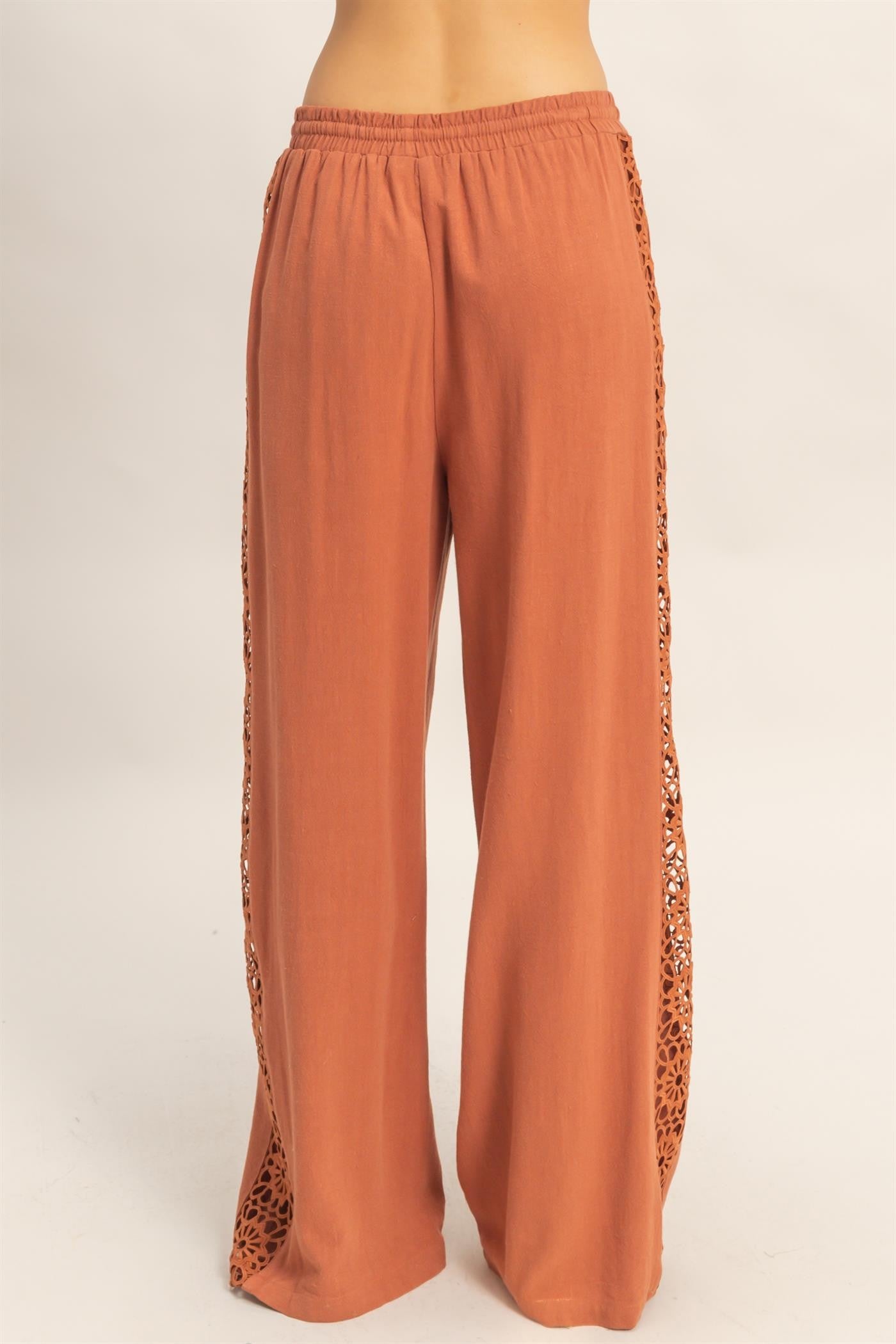 Terracotta Lace Pants