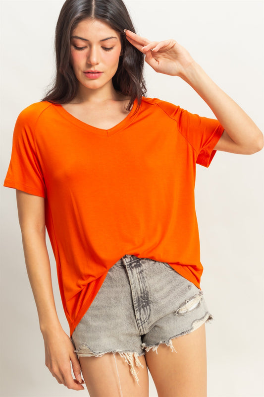 Casual Scoop V Tee