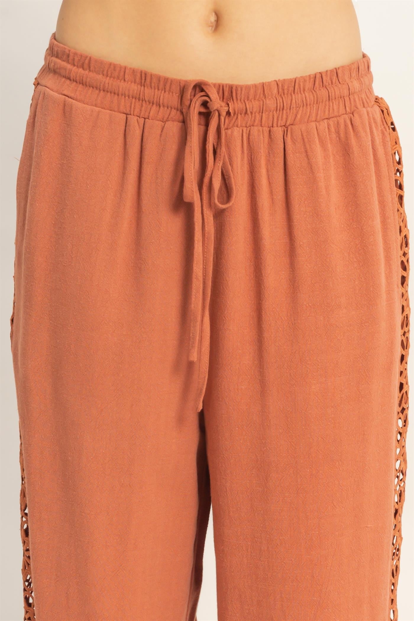 Terracotta Lace Pants