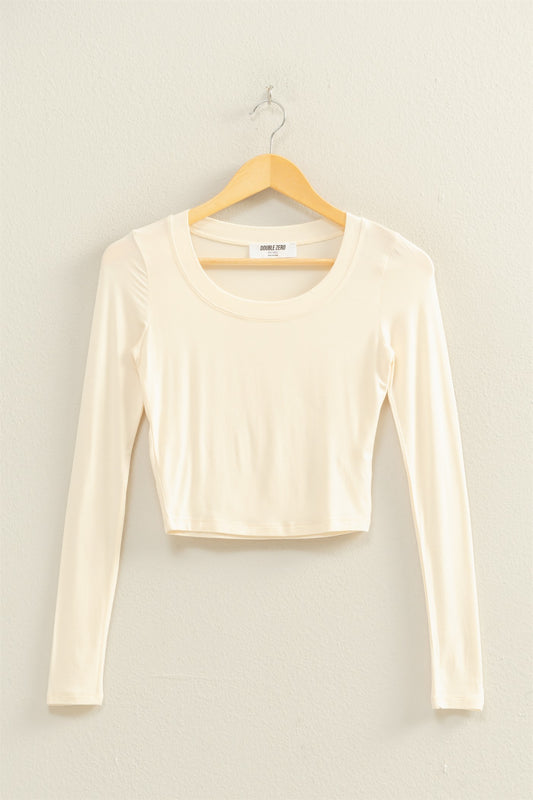 Thin Long Sleeve Crop