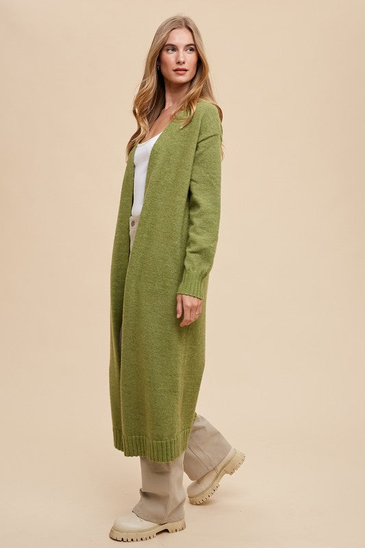 Wool Blend Long Duster